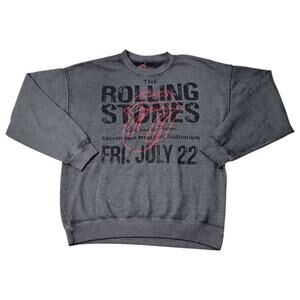 Licensed Womens Rolling Stones Graphic Sweatshirt‎ Grey Size L